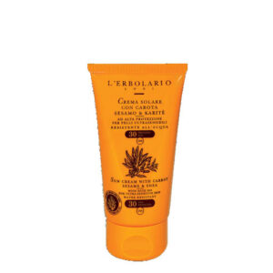 L'ERBOLARIO Crema Solare con Carota, Sesamo e Karitè SPF 30 formato viaggio