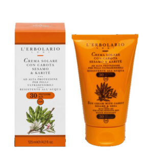L'ERBOLARIO Crema Solare con Carota, Sesamo e Karitè SPF 30