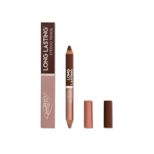 PUROBIO Long Lasting 103L Eyeduo Pencil - Matitone Ombretto Duo Rosa e Marrone Caldo