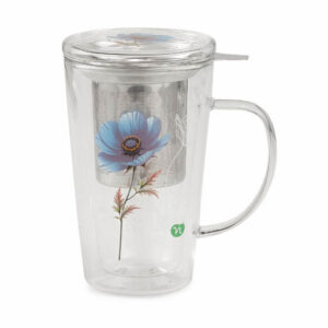 NEAVITA Rituali Botanici Infusiera in Vetro Anemone Blu