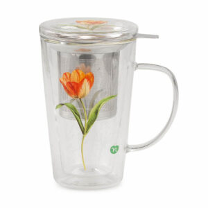 NEAVITA Rituali Botanici Infusiera in Vetro Tulipano Giallo