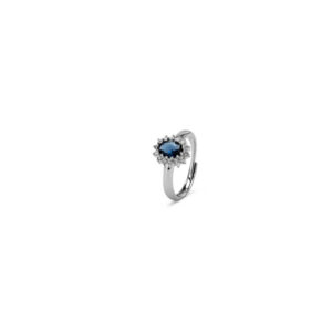 VERAMÉ Anello Kate Argento Blu 12