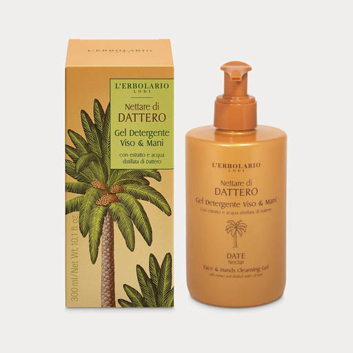 L'ERBOLARIO Nettare di Dattero Gel Detergente Viso & Mani